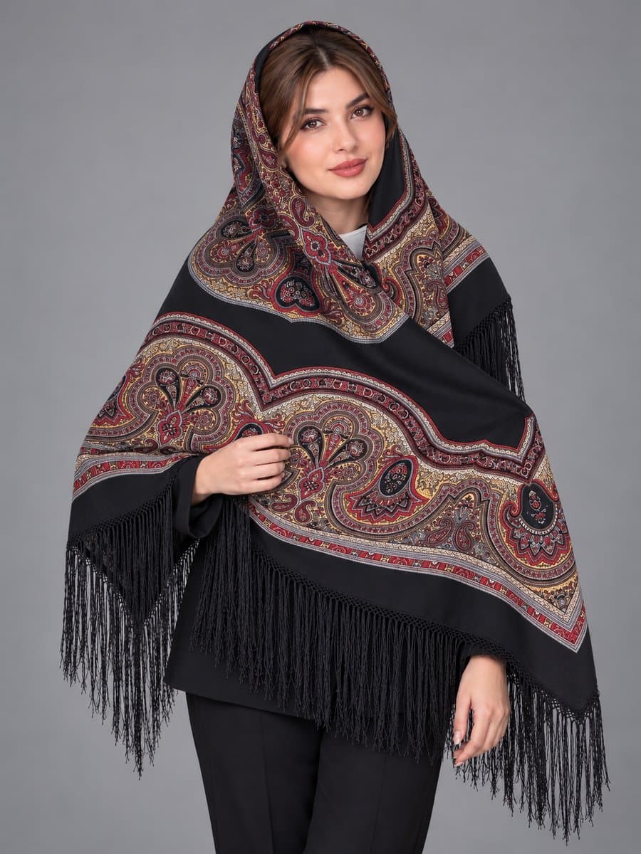 چارقد زیبای پشمی