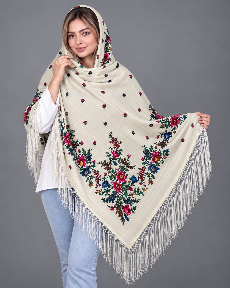چارقد زیبای پشمی