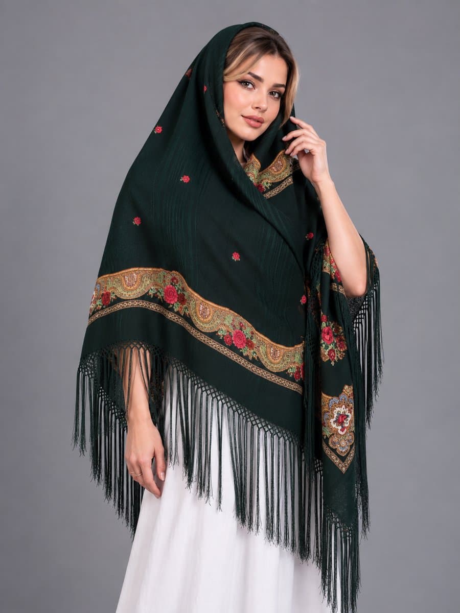 چارقد زیبای پشمی
