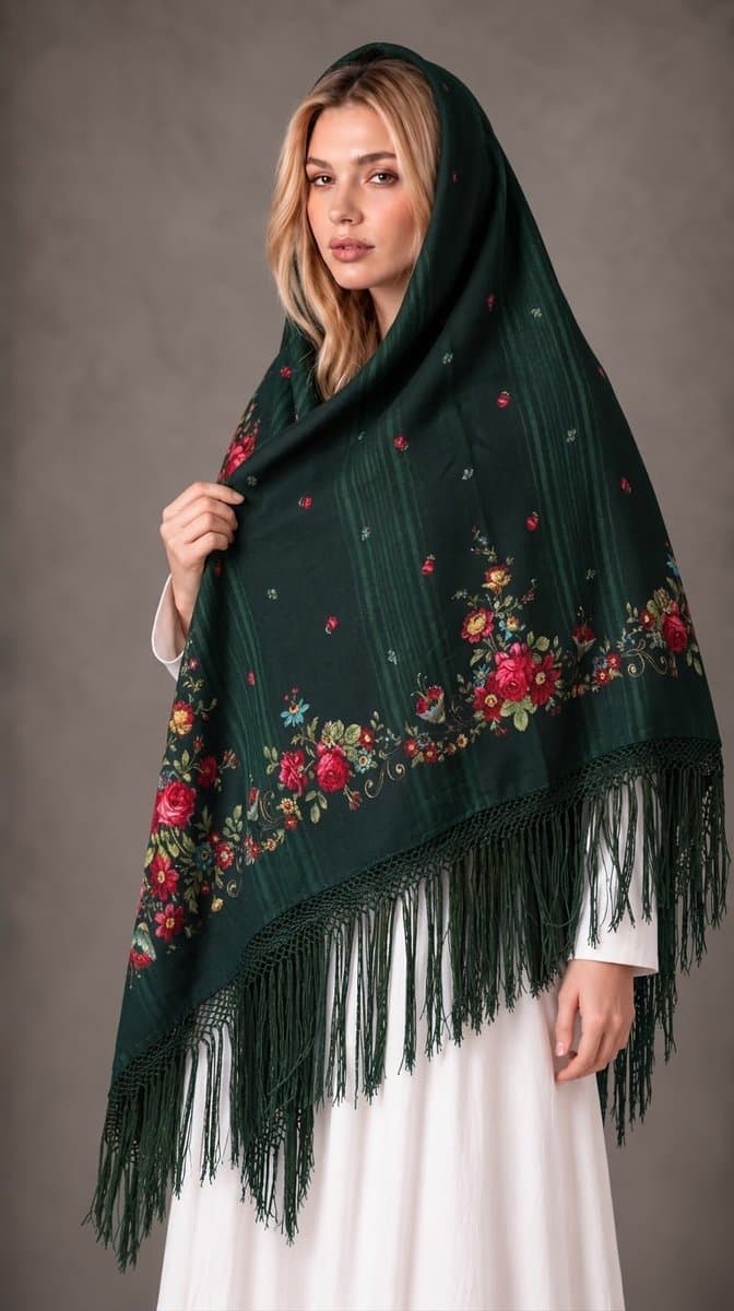 چارقد زیبای پشمی