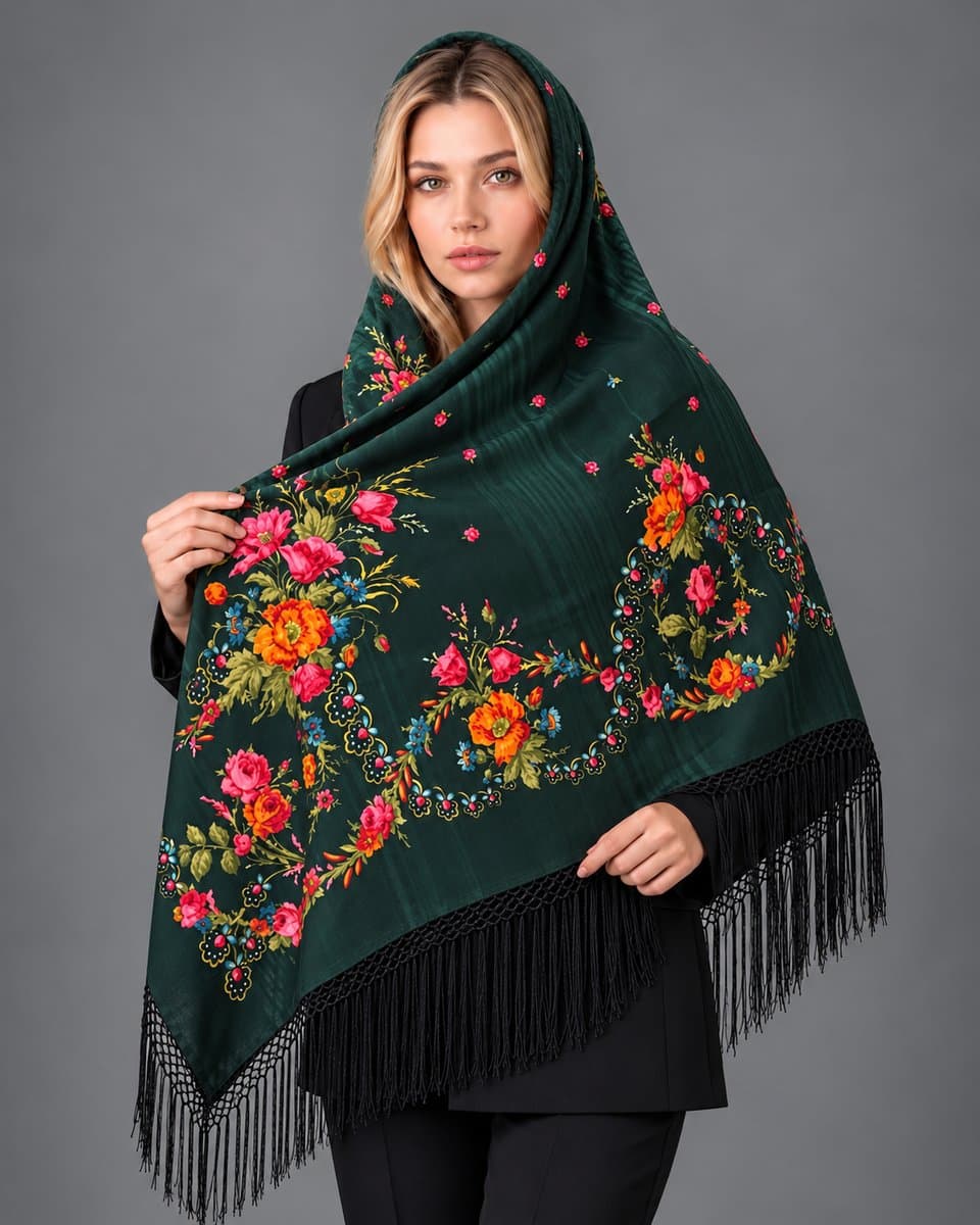 چارقد زیبای پشمی