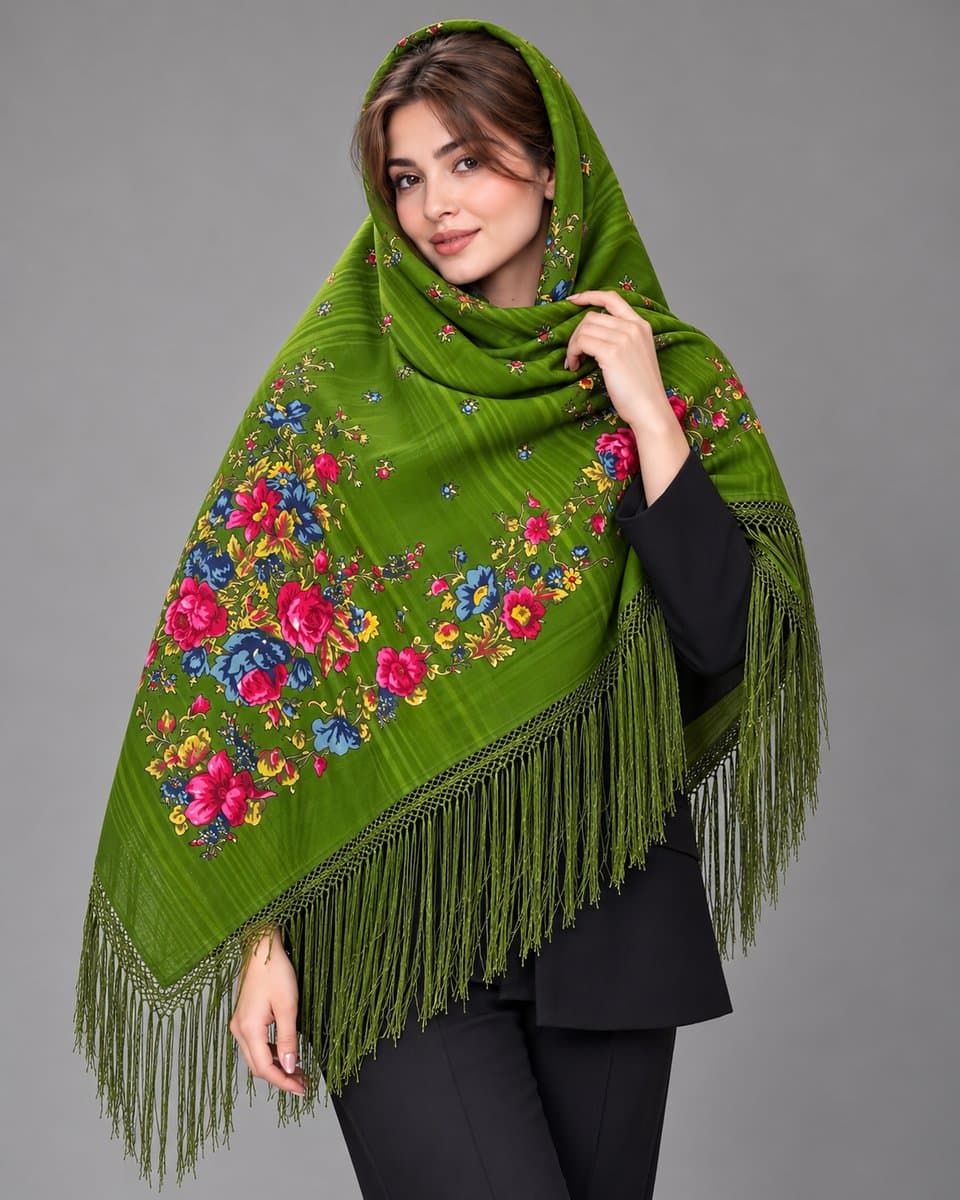چارقد پشمی زیبا