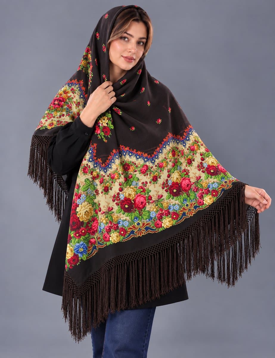 چارقد پشمی زیبا
