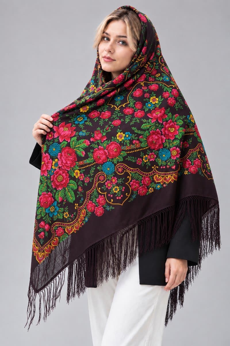 چارقد پشمی زیبا