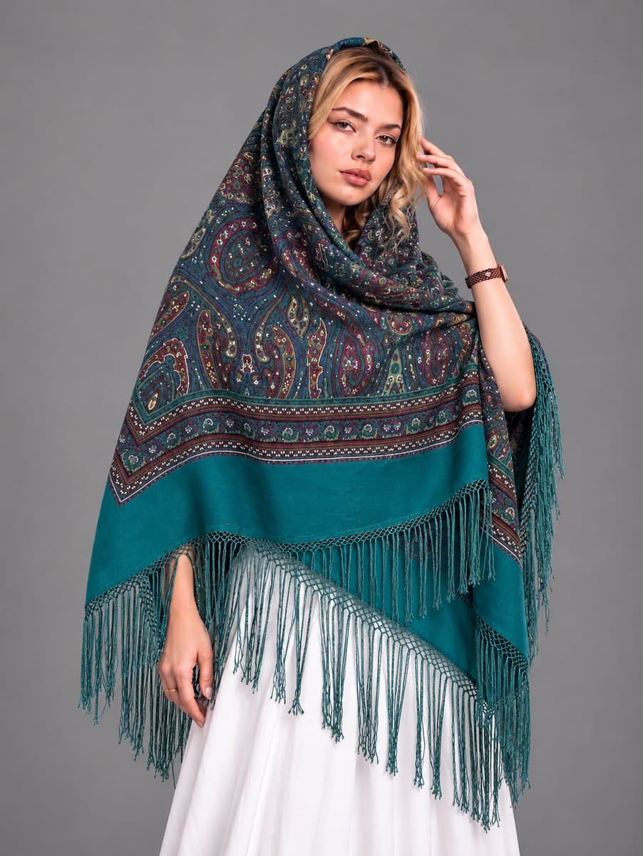 چارقد پشمی زیبا