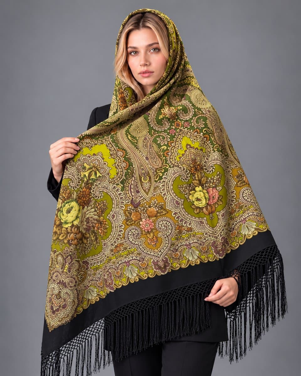 چارقد پشمی زیبا