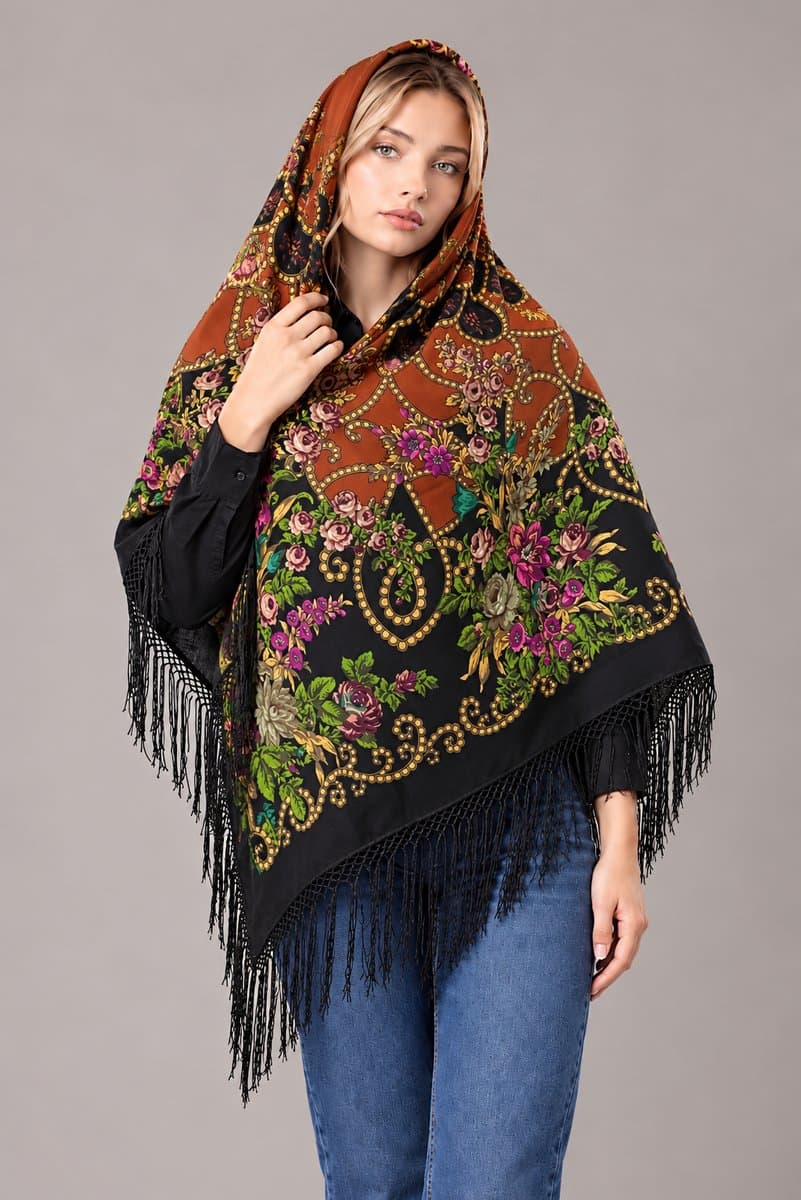 چارقد زیبای پشمی