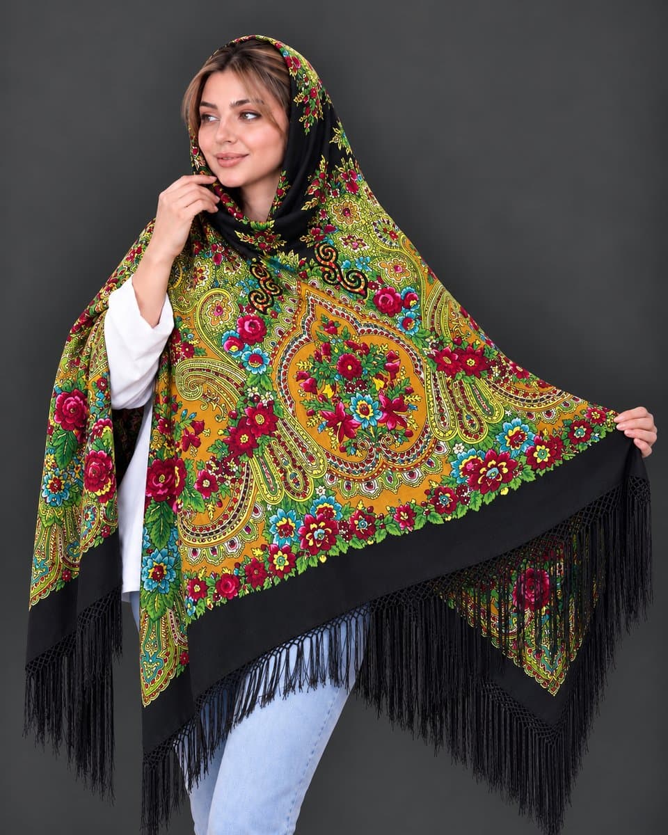 چارقد زیبای پشمی